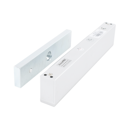 ACCESSPRO - Chapa magnética 600 lbs con LED Ultra-brillante/ Libre de Magnetismo Residual / Sensor de estado de la placa