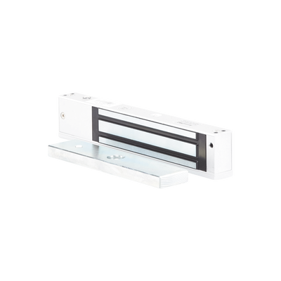 ACCESSPRO - Chapa Magnética con temporizador/  600 lbs/  con LED/ Sensor de Bloqueo de Placa/