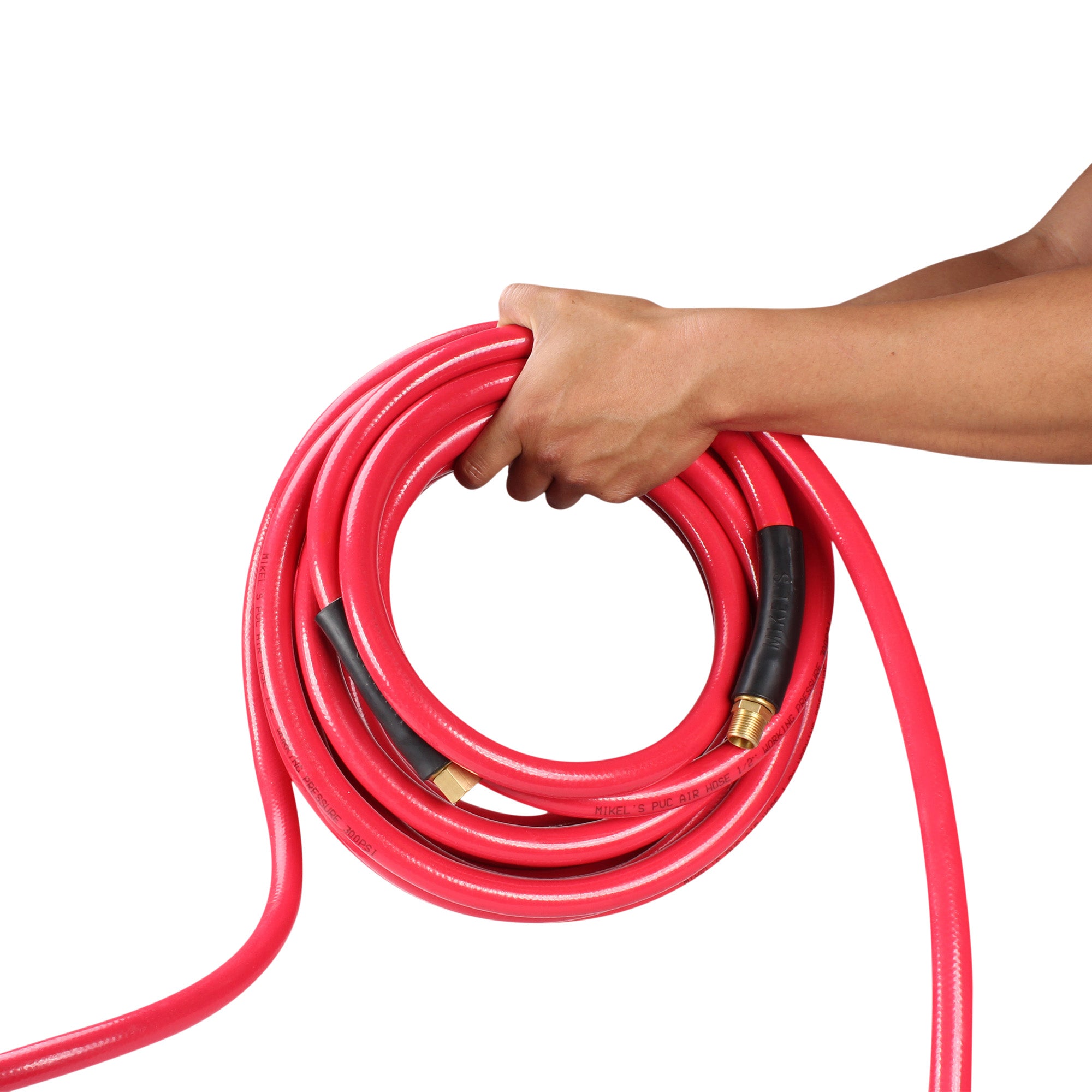 Manguera de PVC para aire a presión 1/2” x 20 m conexión 1/2” NPT