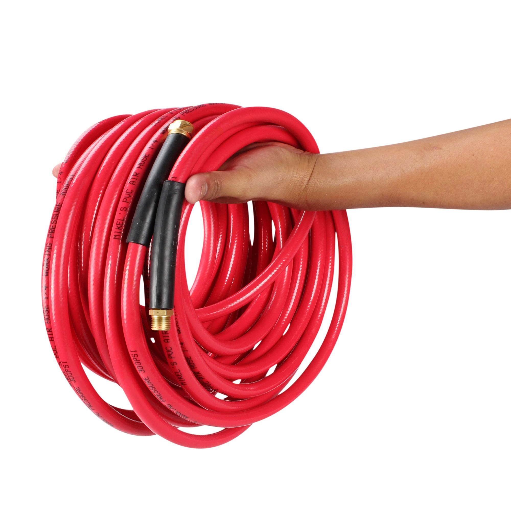 Manguera de PVC para aire a presión 3/8” x 10 m conexión 1/4” NPT