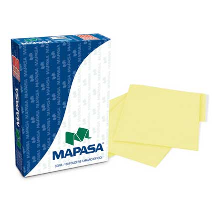 MAPASA - FOLDERS MAPASA CANARIO OFICIO