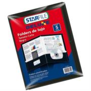 MAPASA - Folder Mapasa Deluxe Carta 24x30 Color Negro C/5 Pzas