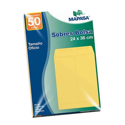 MAPASA - SOBRE BOLSA MAPASA OFICIO ANTE 60KG 10 BOLSAS C/50
