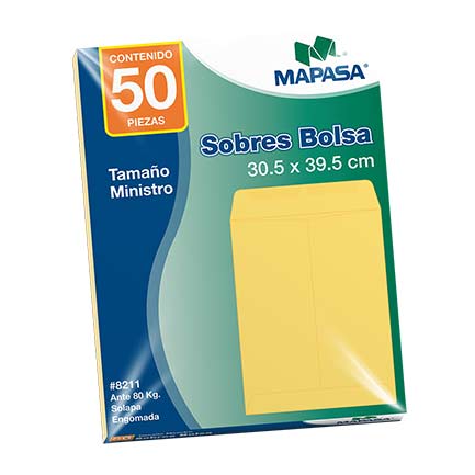 MAPASA - SOBRE BOLSA MAPASA MINISTRO 80KG 10 SOBRES C/50
