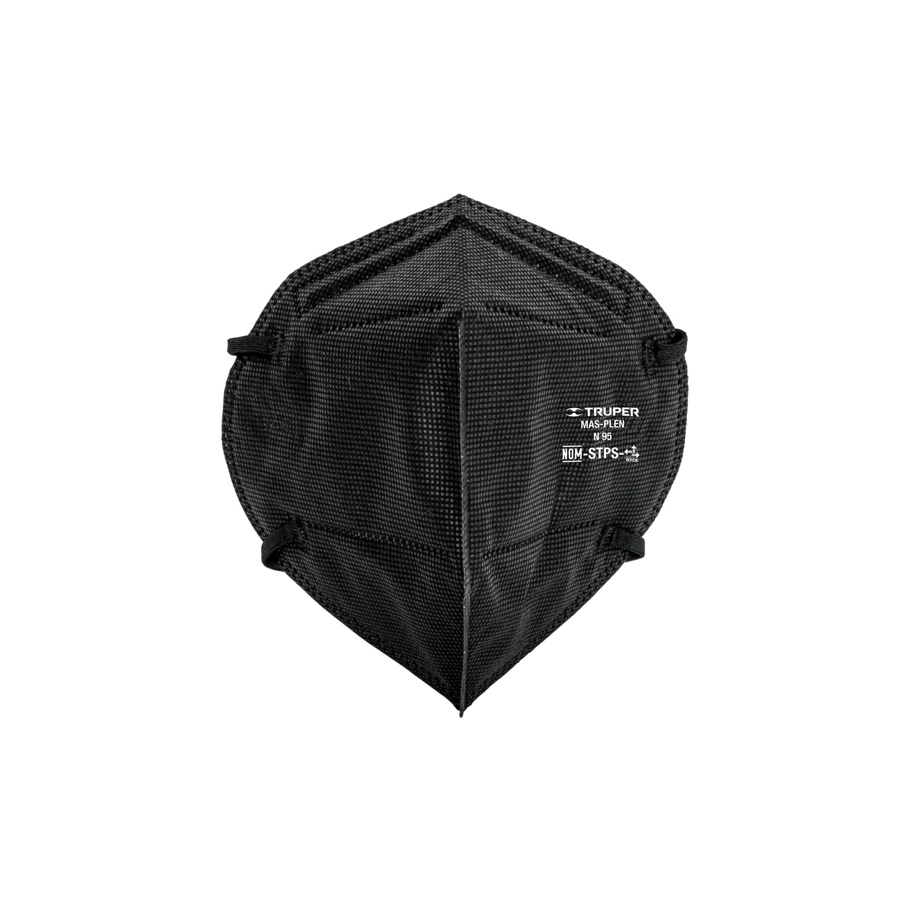 Respirador plegable N95 negro para polvos y particulas
