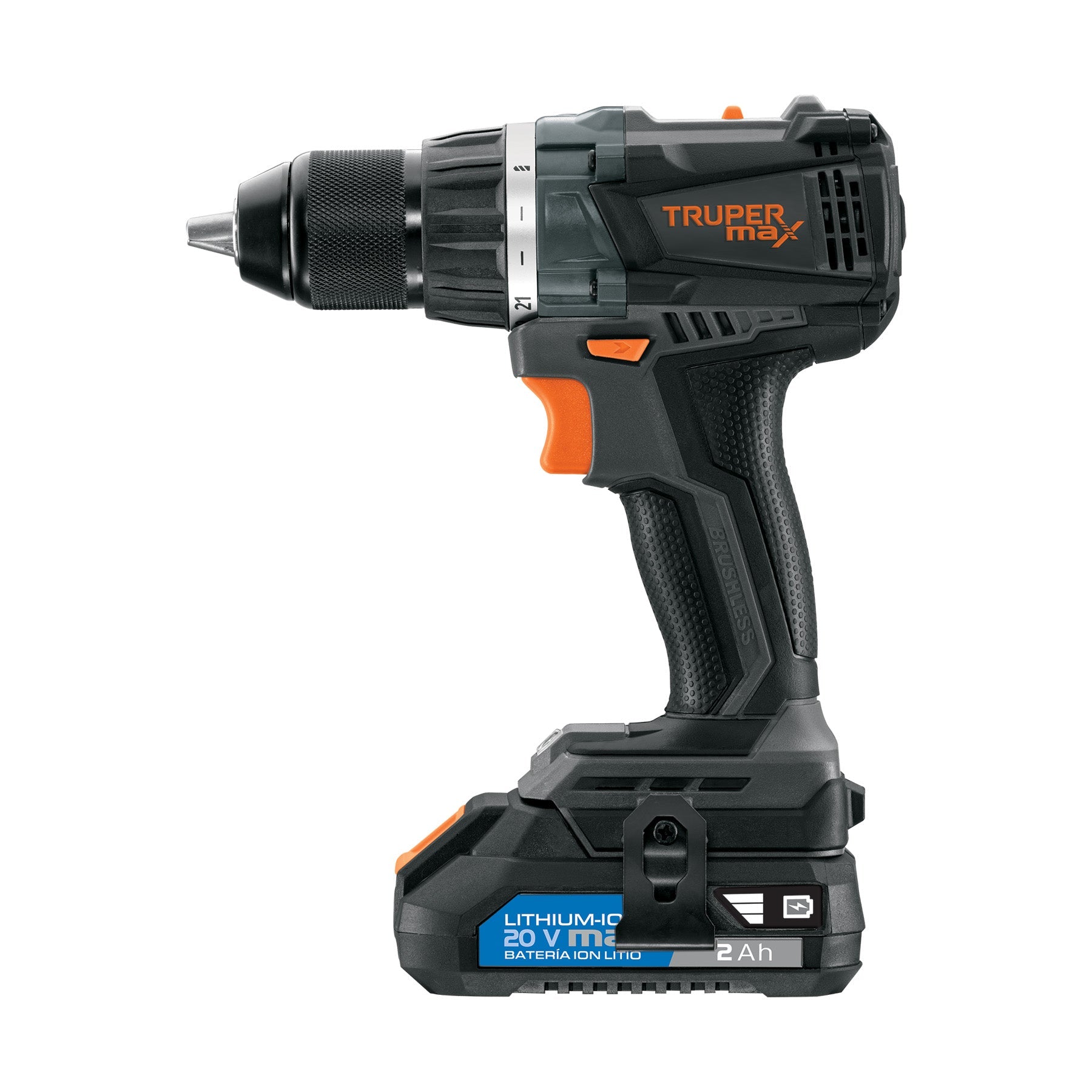 Taladro 1/2', 20V, 2 baterias 2Ah, MAX