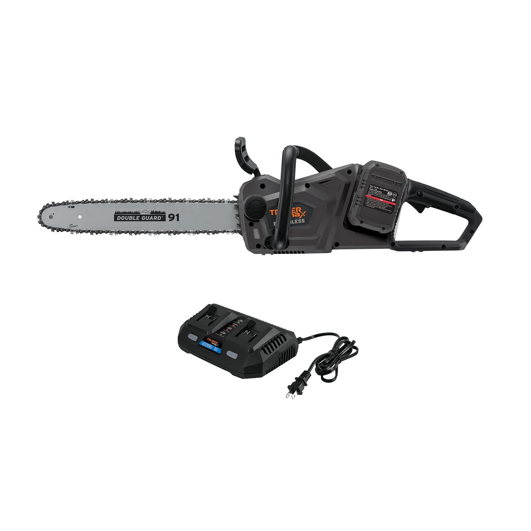 Motosierra inalambrica 40V, sin carbones, TRUPER MAX