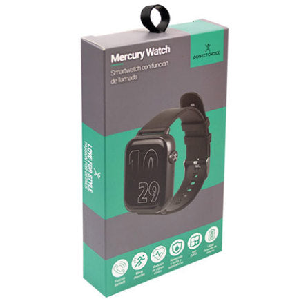 PERFECT CHOICE - Watch Perfect Choice Smart Mercury con Función de Llamada Pantalla 1.83" Resolución 240x286 Color Negro