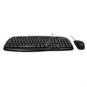 PERFECT CHOICE - Teclado y Mouse Easy Line Alámbrico Balance USB Color Negro
