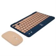 PERFECT CHOICE - KIT TECLADO Y MOUSE PERFECT CHOICE COMPACTO BLUETOOTH 2 EN 1 GENOVA - AZUL