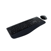 PERFECT CHOICE - Kit Teclado y Mouse Perfect Choice Inalámbrico Ergonómico Color Negro