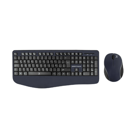 PERFECT CHOICE - Kit Teclado y Mouse Perfect Choice Inalámbrico Ergonómico Color Negro