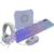 PERFECT CHOICE - Kit Gamer Vortred Berry 4 en 1 Alámbrico Diadema+Mouse+Teclado+Mouse Pad Color Lila