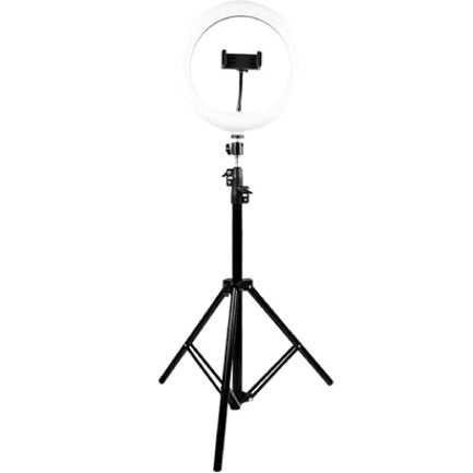 PERFECT CHOICE - ARO DE LUZ PERFECT CHOICE DE 10 PARA STREAMING CON BASE EXPANDIBLE Y TRIPIE