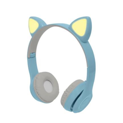 PERFECT CHOICE - Diadema Perfect Choice Catto Inalámbrica con Luz para Niños Color Azul