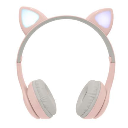 PERFECT CHOICE - Diadema Perfect Choice Catto Inalámbrica con Luz para Niños Color Rosa
