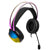 PERFECT CHOICE - Diadema Gamer Perfect Choice Transparente RGB Helumo ANC 1.8m Alámbrico 3.5mm PVC