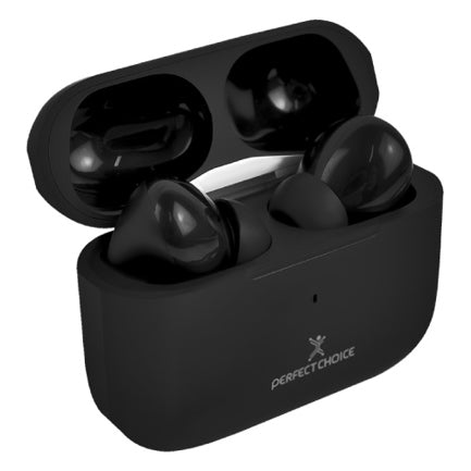 PERFECT CHOICE - AUDIFONOS PERFECT CHOICE TWS ENC CARGA INALAMBRICA NESH - NEGRO