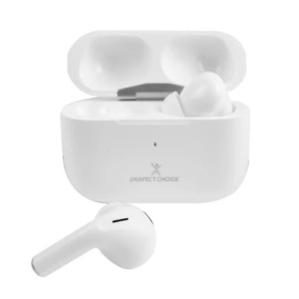 PERFECT CHOICE - AUDIFONOS PERFECT CHOICE TWS ENC CARGA INALAMBRICA NESH - BLANCO