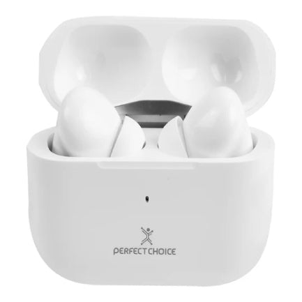 PERFECT CHOICE - AUDIFONOS PERFECT CHOICE TWS ENC CARGA INALAMBRICA NESH - BLANCO
