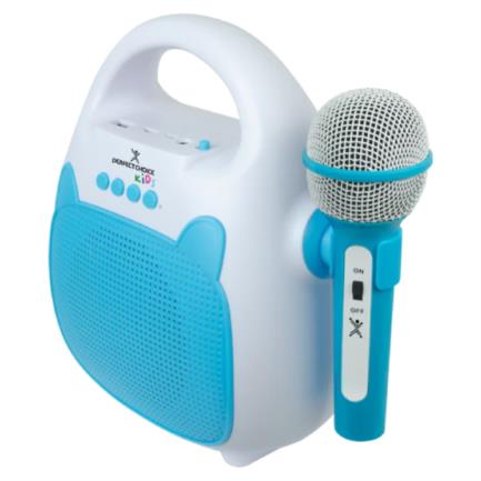 PERFECT CHOICE - Karaoke Perfect Choice Sing Portátil Inalámbrico Bluetooth para Niños Color Azul-Blanco