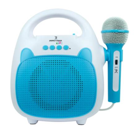 PERFECT CHOICE - Karaoke Perfect Choice Sing Portátil Inalámbrico Bluetooth para Niños Color Azul-Blanco