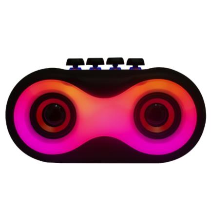 PERFECT CHOICE - Bocina Perfect Choice Owty LED RGB con Teclas Mecánicas Color Negro