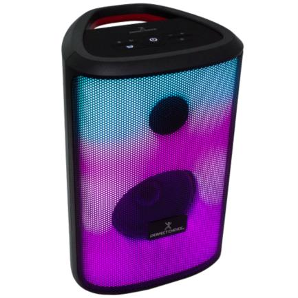 PERFECT CHOICE - Bocina Perfect Choice Rampage Profesional Portable RGB 30W Color Negro