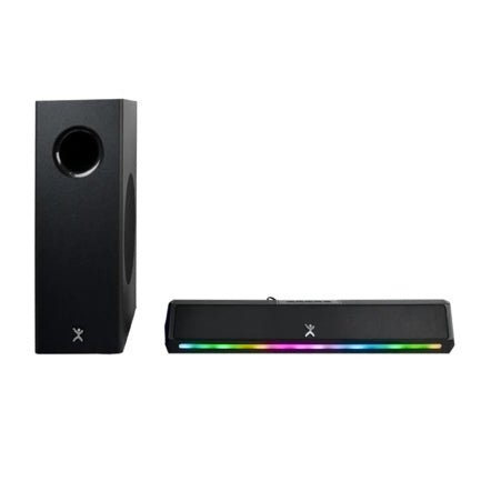 PERFECT CHOICE - Barra de Audio Perfect Choice Emphoria iluminción RGB 2.1 con Subwoofer 70W  Color Negro