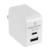 PERFECT CHOICE - Adaptador de Corriente Perfect Choice 30W Carga Rápida Puertos USB C+A Blanco