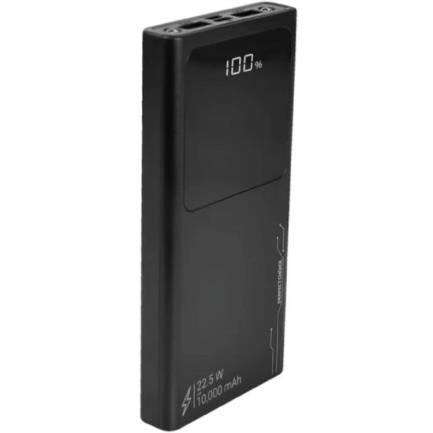 PERFECT CHOICE - Power Bank Perfect Choice Carga Rápida 10000 mAh 22.5W 4 Puertos USB Micro/A/C Color Negro