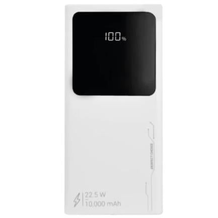 PERFECT CHOICE - Power Bank Perfect Choice Carga Rápida 10000 mAh 22.5W 4 Puertos USB Micro/A/C Color Blanco