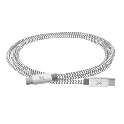 PERFECT CHOICE - Cable USB Perfect Choice Tipo C a Tipo C Trenzado 1m Color Gris
