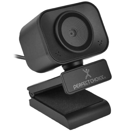 PERFECT CHOICE - Cámara Web Perfect Choice USB 2K reales con 5 MPX autofocus Color Negro
