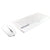 PERFECT CHOICE - Kit Perfect Choice Teclado+Ratón 2.4Ghz+Bluetooth Recargable USB-C/USB-A Zebrary Blanco