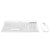 PERFECT CHOICE - Kit Perfect Choice Teclado+Ratón 2.4Ghz+Bluetooth Recargable USB-C/USB-A Zebrary Blanco