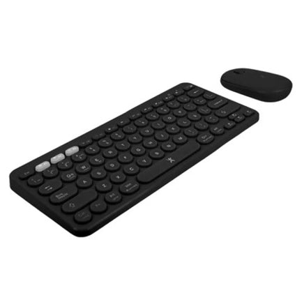 PERFECT CHOICE - Kit Perfect Choice de Teclado y Mouse Inalámbrico Ergonómico 1000 dpi Froyo Color Negro