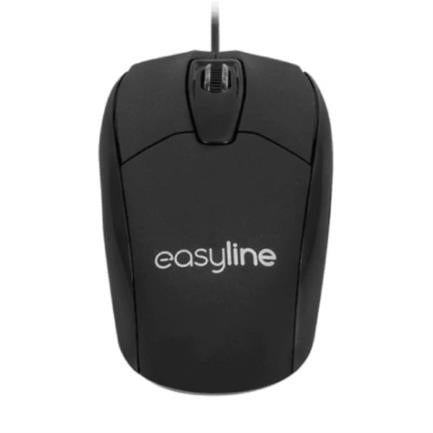 PERFECT CHOICE - Mouse Easy Line Óptico Alámbrico USB 1000dpi Color Negro