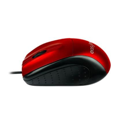 PERFECT CHOICE - Mouse Easy Line Óptico Alámbrico USB 1200dpi Color Rojo