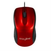 PERFECT CHOICE - Mouse Easy Line Óptico Alámbrico USB 1200dpi Color Rojo