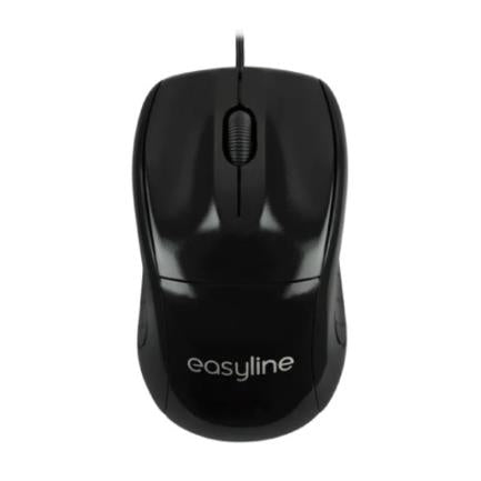 PERFECT CHOICE - Mouse Easy Line Óptico Alámbrico USB 1200dpi Color Negro