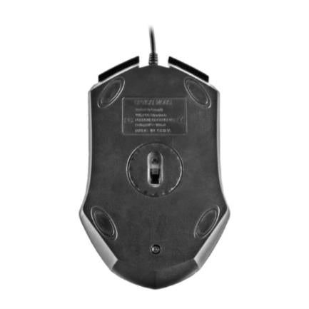 PERFECT CHOICE - Mouse Easy Line Óptico Alámbrico USB 1200dpi Color Negro