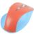PERFECT CHOICE - Mouse Inalámbrico Perfect Choice Thumb Ergonómico Clic Silencioso Ajustable 800-1600dpi Color Azul-Coral
