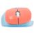 PERFECT CHOICE - Mouse Inalámbrico Perfect Choice Thumb Ergonómico Clic Silencioso Ajustable 800-1600dpi Color Azul-Coral