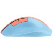 PERFECT CHOICE - Mouse Inalámbrico Perfect Choice Thumb Ergonómico Clic Silencioso Ajustable 800-1600dpi Color Azul-Coral