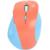 PERFECT CHOICE - Mouse Inalámbrico Perfect Choice Thumb Ergonómico Clic Silencioso Ajustable 800-1600dpi Color Azul-Coral