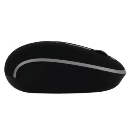 PERFECT CHOICE - Mouse Inalámbrico Perfect Choice Whisper 2.4 GHz Conector Dual USB C/A Alcance 10m Color Negro