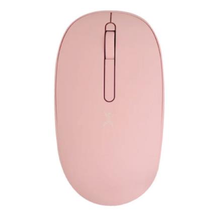 PERFECT CHOICE - Mouse Inalámbrico Perfect Choice Whisper 2.4 GHz Conector Dual USB C/A Alcance 10m Color Rosa