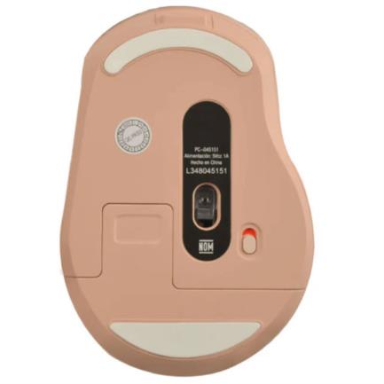 PERFECT CHOICE - Mouse Perfect Choice Clix Inalámbrico Batería Recargable 6 Botones hasta 1600 DPI Color Caqui