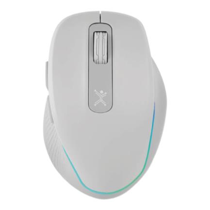 PERFECT CHOICE - RATON INALAMBRICO PERFECT CHOICE BLANCO RECARGABLE CON LUZ Y CLIC SILENCIOSO LUMIER PRO
